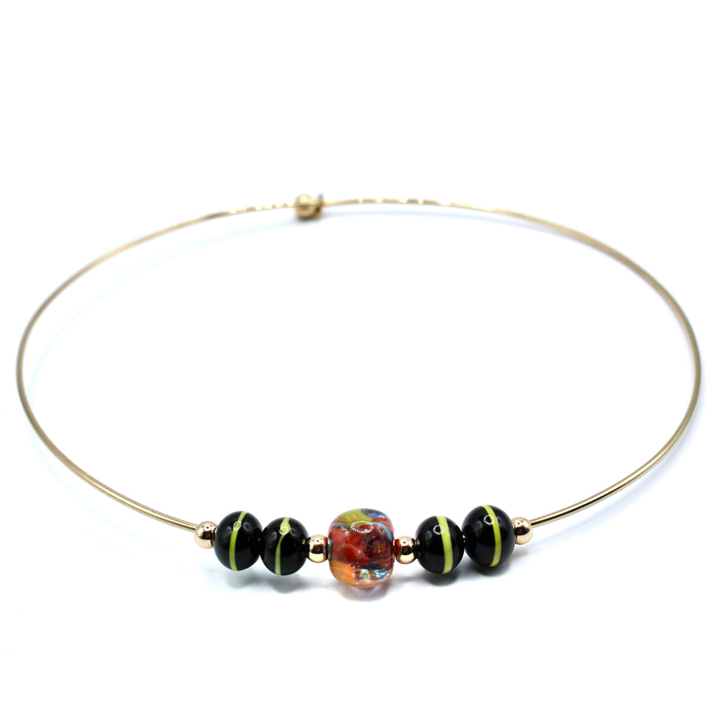 Scampi Oro Ras de cou Murano doré à l'or fin - Labelle Ikeya Création Originale - Ras de cou