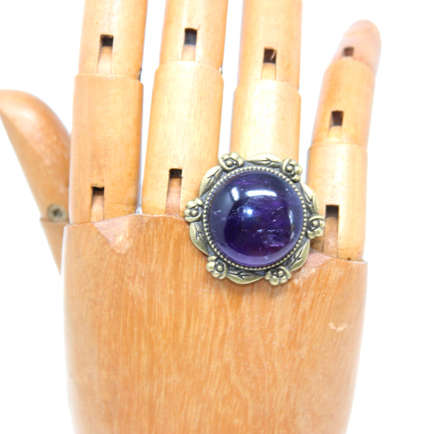 Bague Minérale Améthyste - Labelle Ikeya Création Originale - Bague