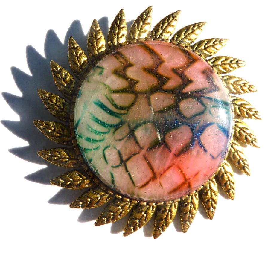 Écailles Multicolores - Labelle Ikeya Création Originale - Broches