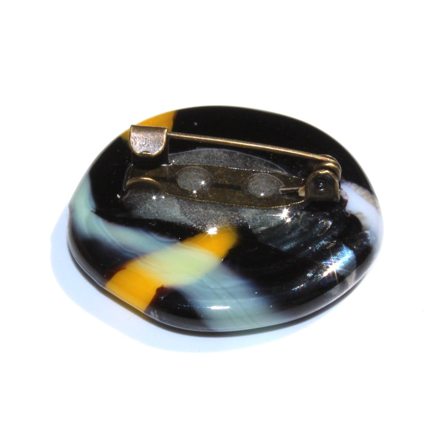 Kahélya Jaune & Verte - Labelle Ikeya Création Originale - Broches