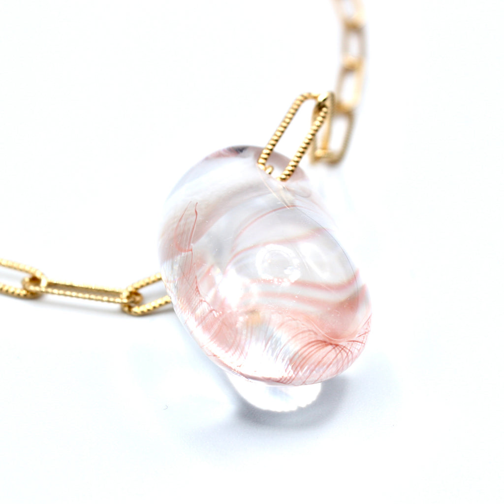 Pendentif Cristal de Murano - Labelle Ikeya Création Originale - Collier