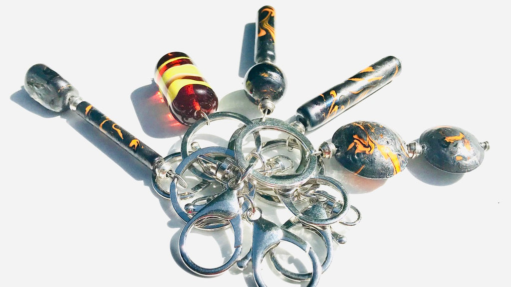 Métalico Caillou Longha - Labelle Ikeya Création Originale - Porte Clefs Murano