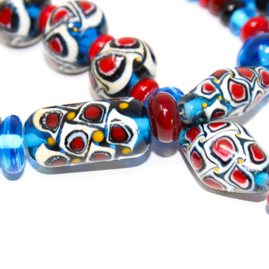 Blue Paon PuyLi Prestige - Labelle Ikeya Création Originale - Collier