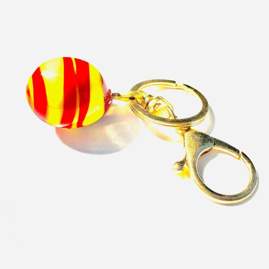 Œuf Grand Soleil Murano - Labelle Ikeya Création Originale - Porte Clefs Murano