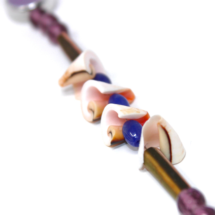 Astria Gypset Mauve & Co - Labelle Ikeya Création Originale - Sautoir