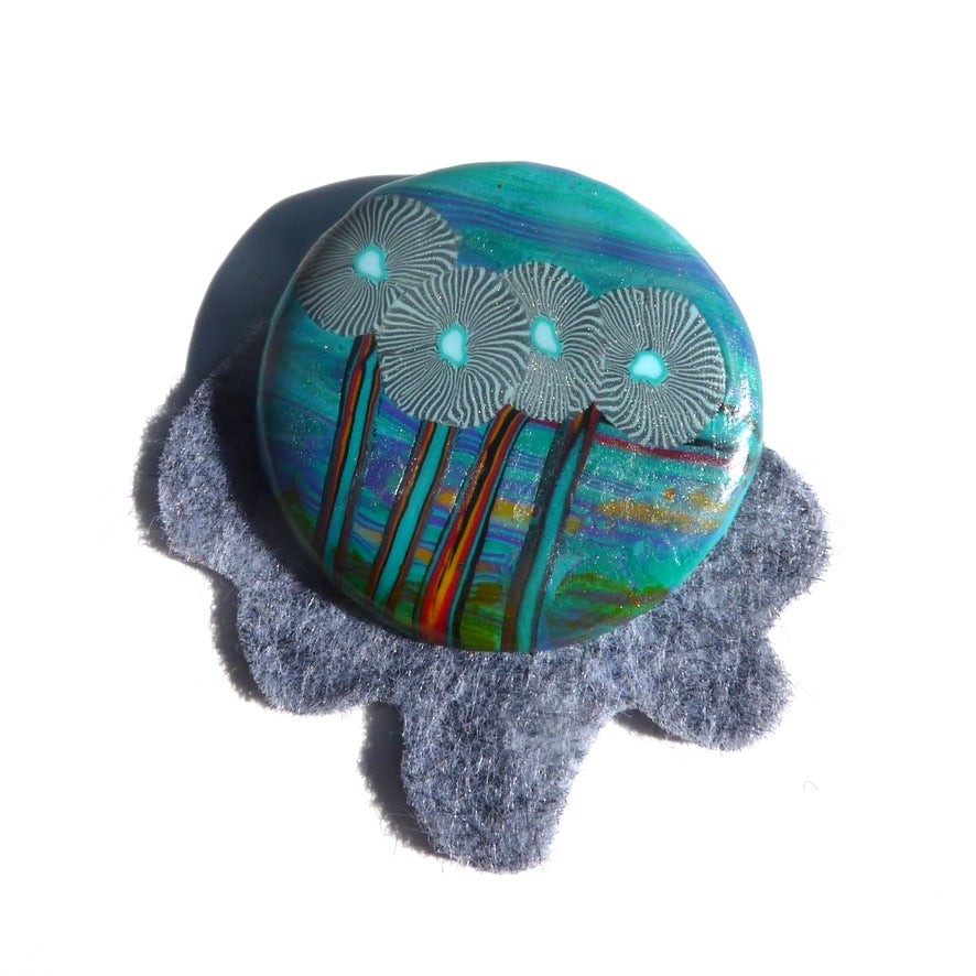 Bouquet Paysager de Fleurs - Labelle Ikeya Création Originale - Broches