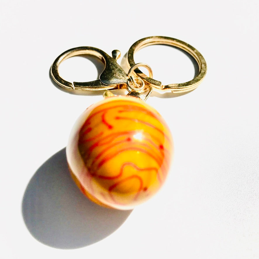 Œuf Fil de Soleil Murano - Labelle Ikeya Création Originale - Porte Clefs Murano