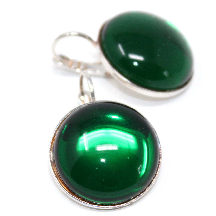 Cristal de Bohème Vert Transparent - Labelle Ikeya Création Originale - Parure