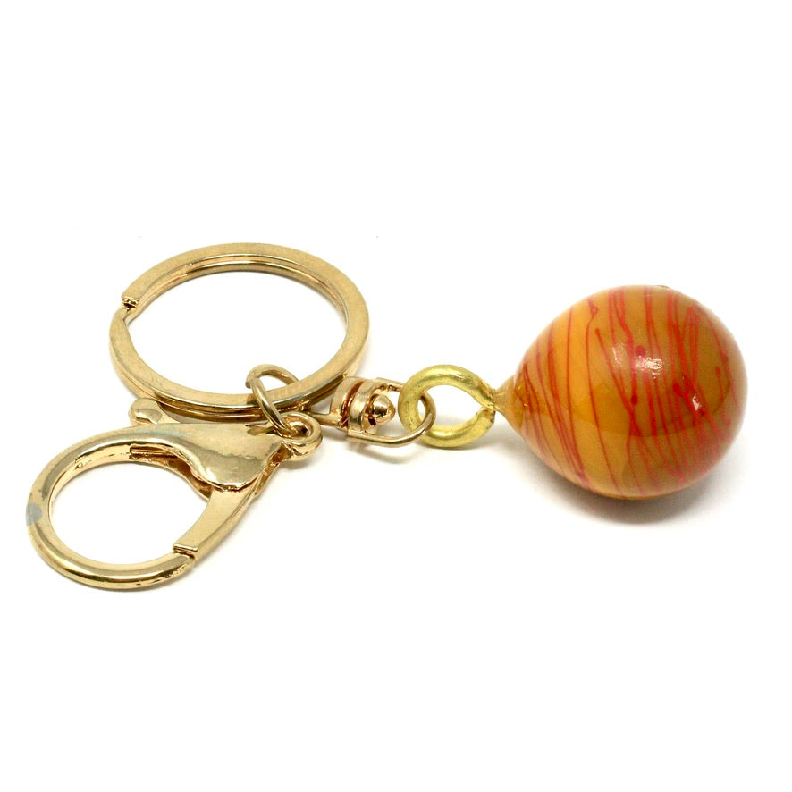 Tempera Œuf Murano - Labelle Ikeya Création Originale - Porte Clefs Murano