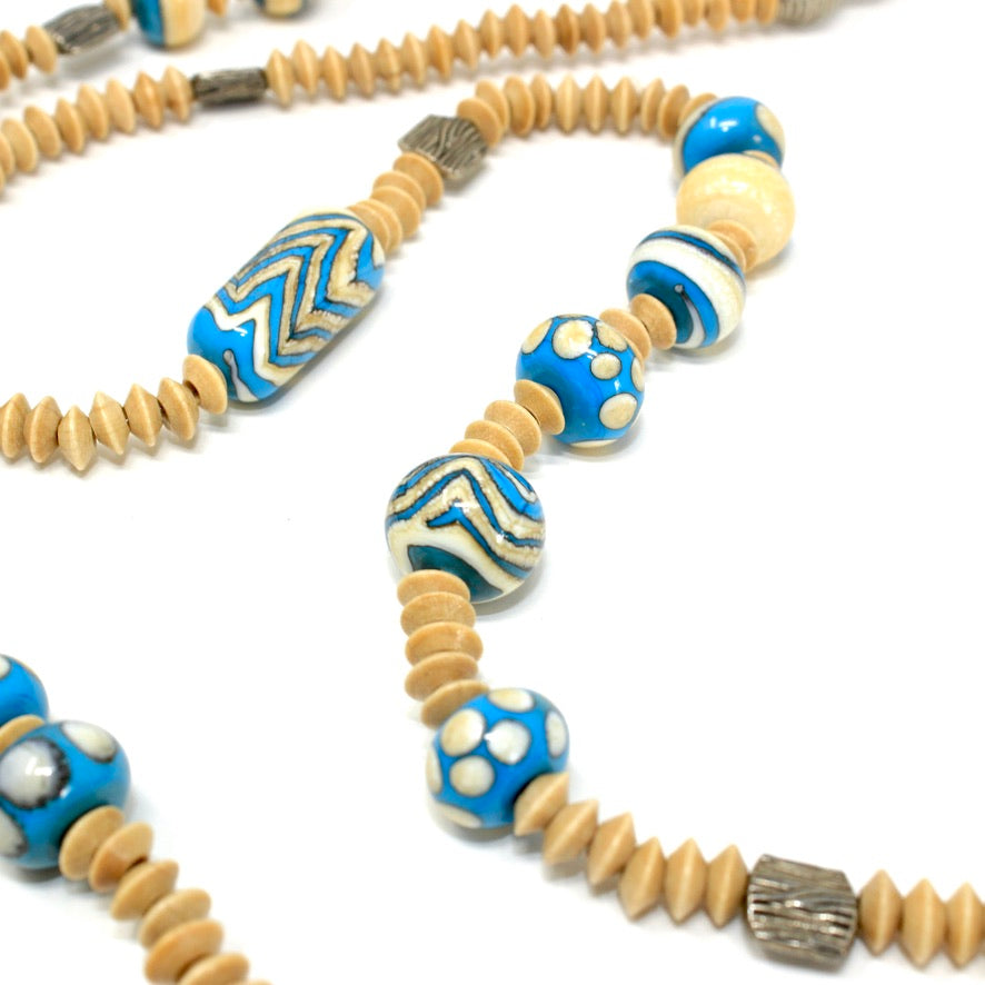 Écume Boisée de la Mer - Labelle Ikeya Création Originale - Sautoir