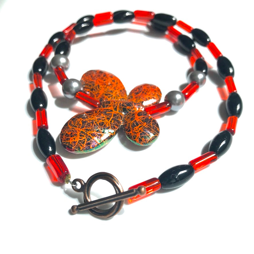 Monarque Papillon - Labelle Ikeya Création Originale - Collier