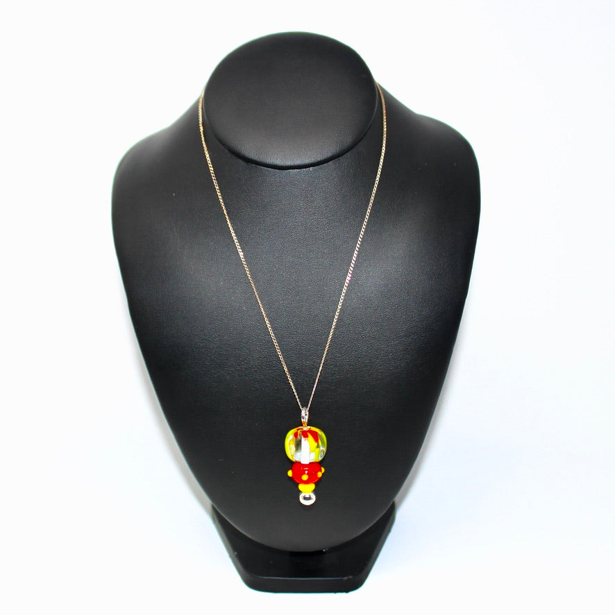 L’oiseau de Paradis Murano - Labelle Ikeya Création Originale - Pendentif Chaîne