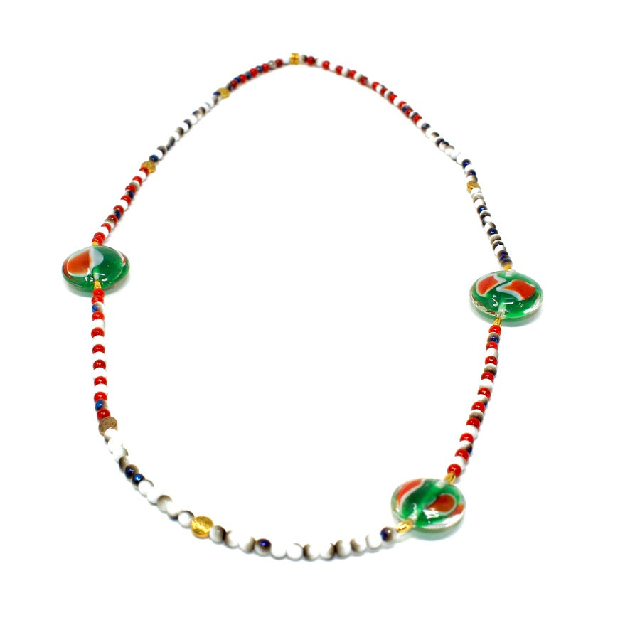 VerdeFiesta Murano Sautoir - Labelle Ikeya Création Originale - Collier