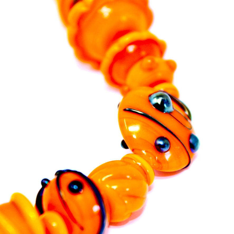 Naxoya Uni Vers L'Uni Orange Prestige - Labelle Ikeya Création Originale - Collier