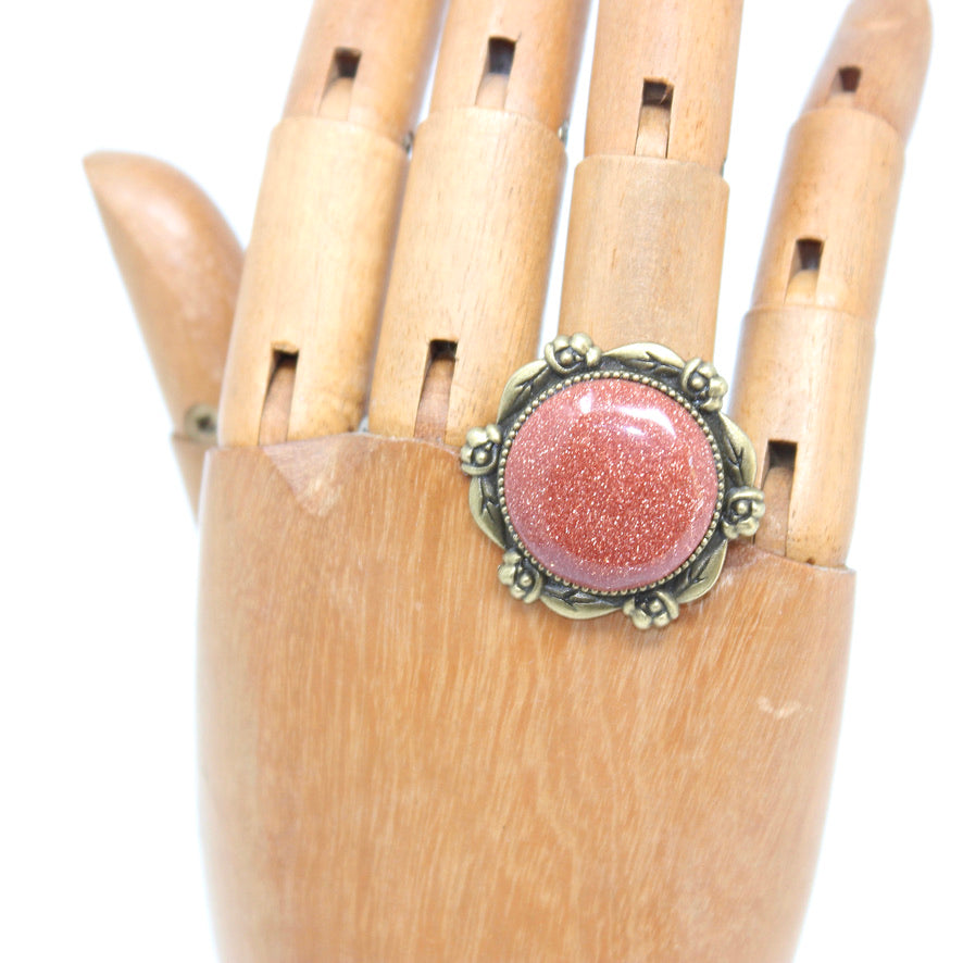 Bague Minérale Gold Stone - Labelle Ikeya Création Originale - Bague