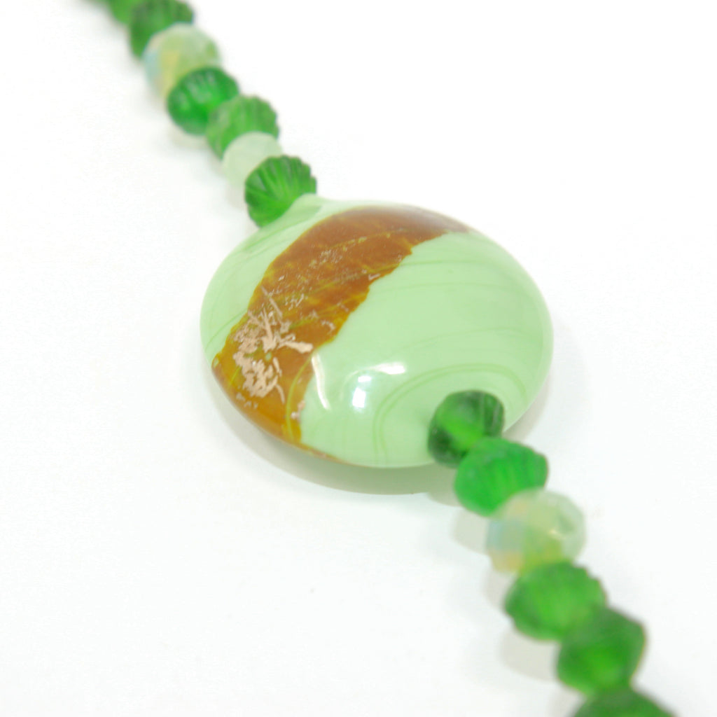 Murano Sautoir PaulaVerde - Labelle Ikeya Création Originale - Sautoir