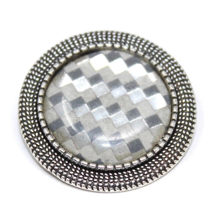 Broche Pin's Me Up Damier Tito - Labelle Ikeya Création Originale - Broches