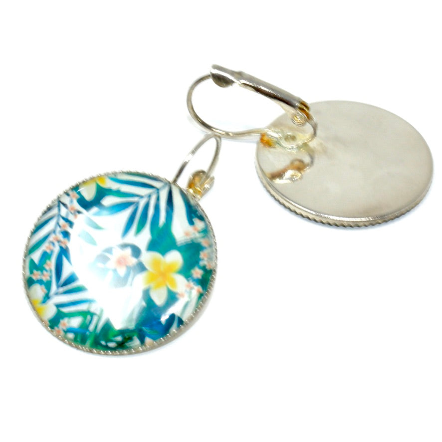 Jungle Tropicale Fantaisy - Labelle Ikeya Création Originale - Boucles d'oreilles