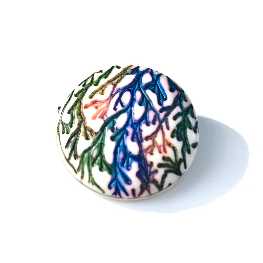 Broche Ancolie en Soleil - Labelle Ikeya Création Originale - Broches