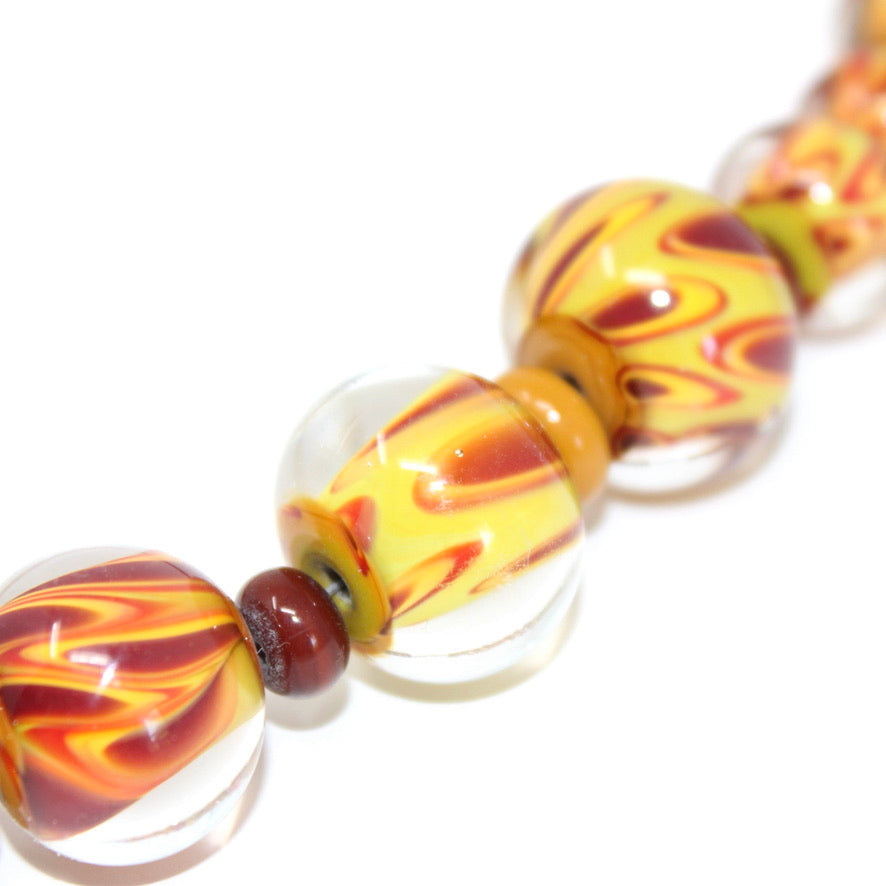 Panthère Sauvage Collier Murano Prestige - Labelle Ikeya Création Originale - Collier