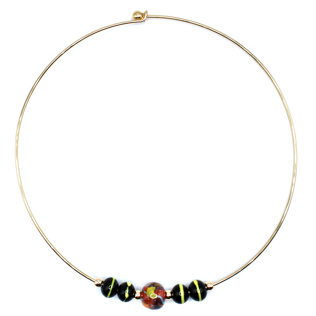 Scampi Oro Ras de cou Murano doré à l'or fin - Labelle Ikeya Création Originale - Ras de cou