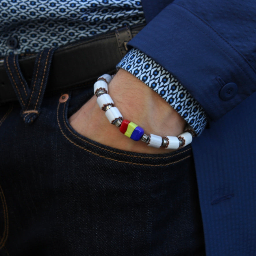 Delta Chevrons Iconic Homo Murano - Labelle Ikeya Création Originale - Bracelets