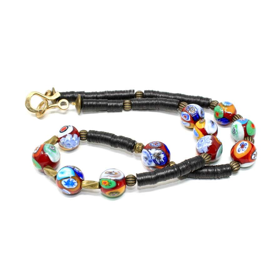 Heishi Rome Antique Murano - Labelle Ikeya Création Originale - Collier