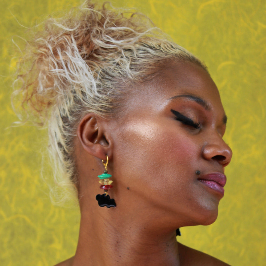 Nuage Vaporeux Latina - Labelle Ikeya Création Originale - Boucles d'oreilles