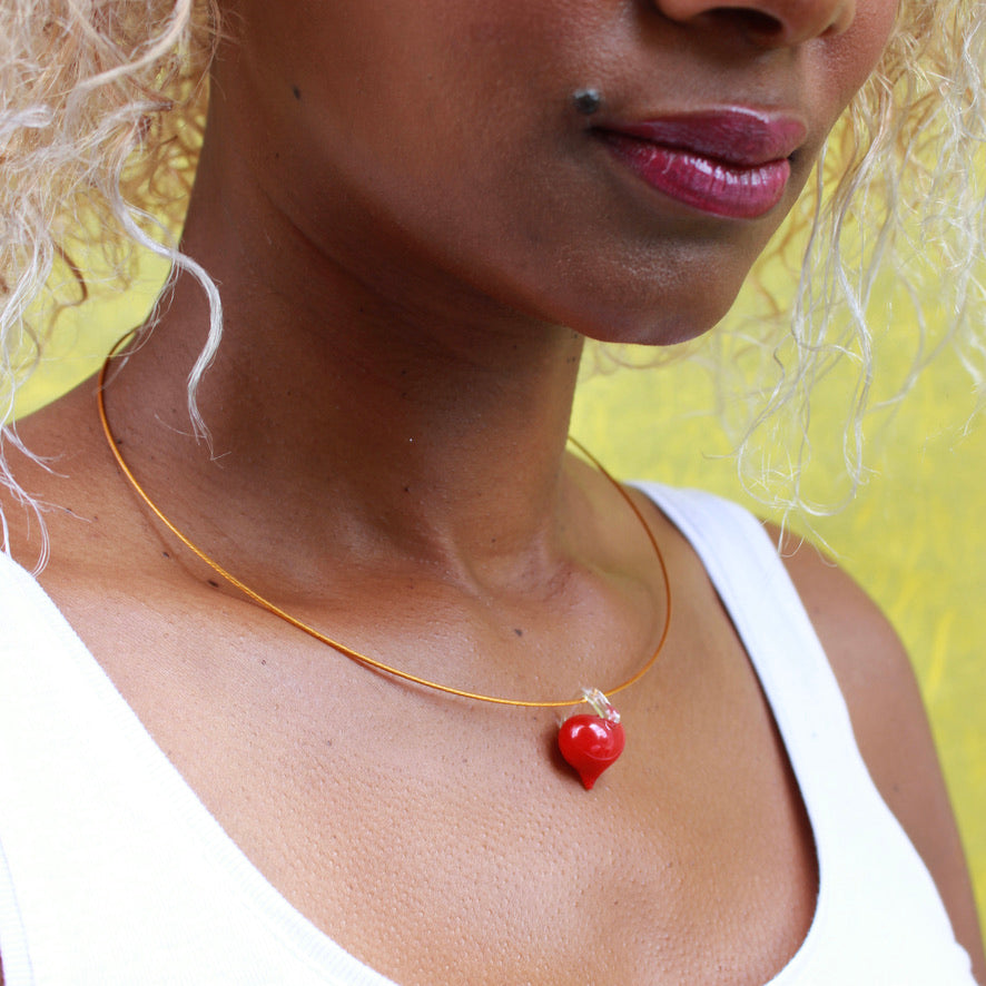 Cœur Color Ras de Cou - Labelle Ikeya Création Originale - Ras de cou