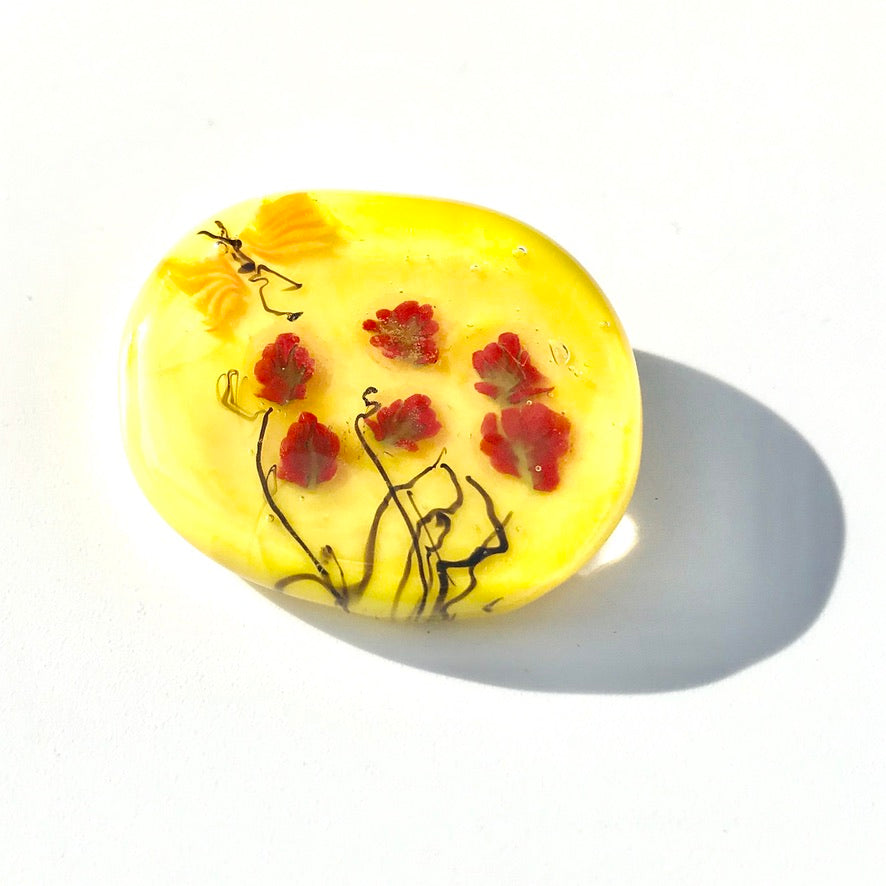 Potentille Broche Murano - Labelle Ikeya Création Originale - Broches