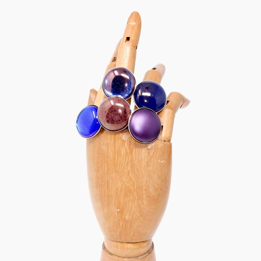 Bohème Bleu Pailleté - Labelle Ikeya Création Originale - Parure