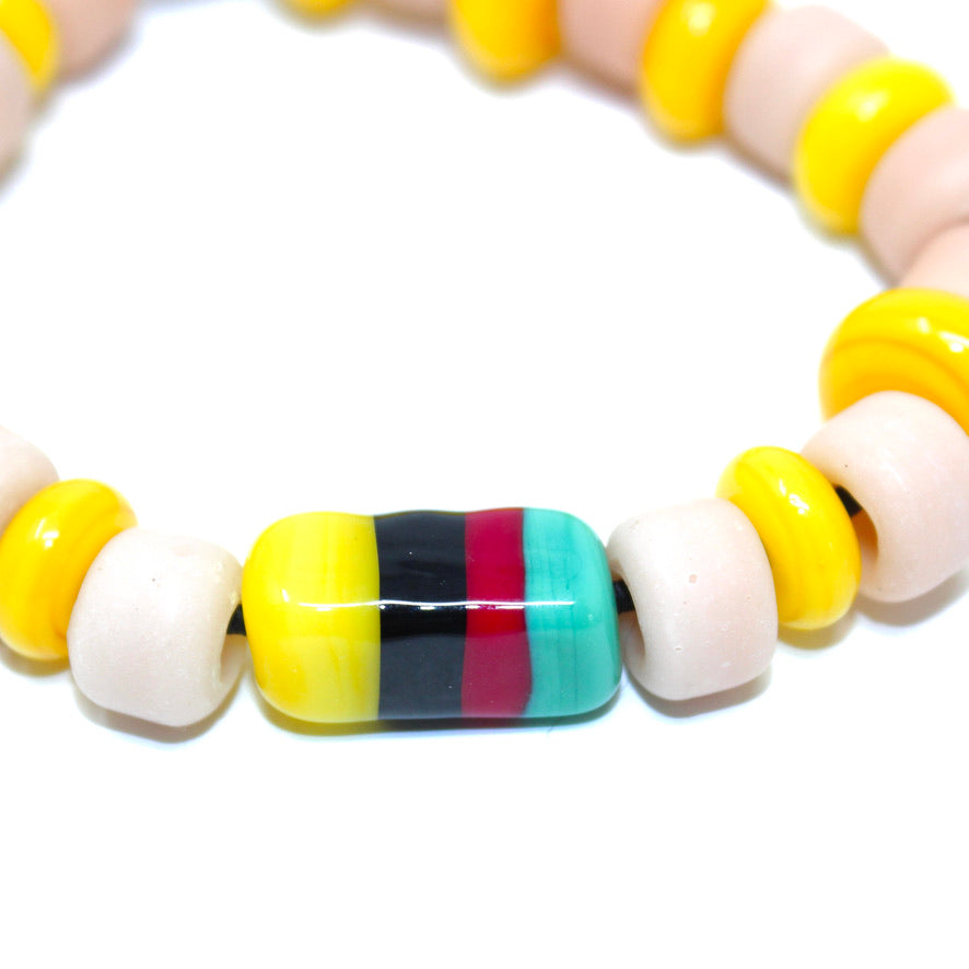 Yellow Color Iconic Homo Murano - Labelle Ikeya Création Originale - Bracelets