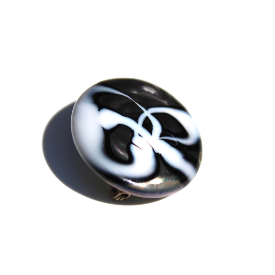 Uni vers l'Uni Kahélya N&B - Labelle Ikeya Création Originale - Broches