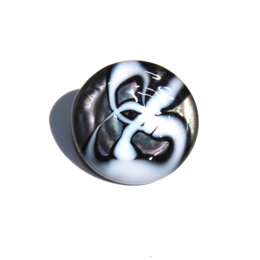 Broche Vintage Art Déco Style Murano - Bijou Ancien, Occasion, Sans Marque
