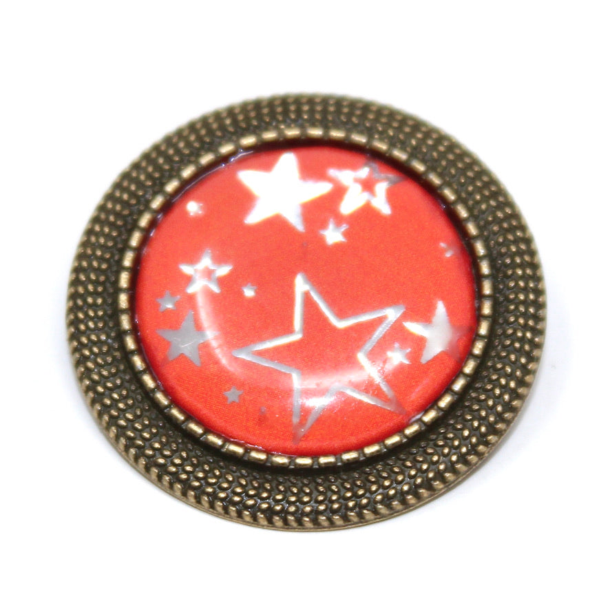 Broche Pin's Me Up Ciel Orangé - Labelle Ikeya Création Originale - Broches