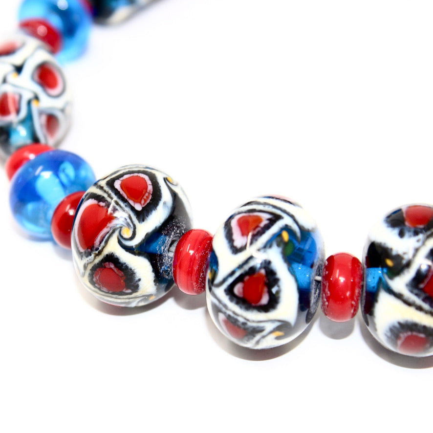 Blue Paon PuyLi Prestige - Labelle Ikeya Création Originale - Collier