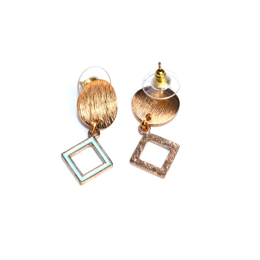 Trhrya Blue - Labelle Ikeya Création Originale - Puce d'oreilles