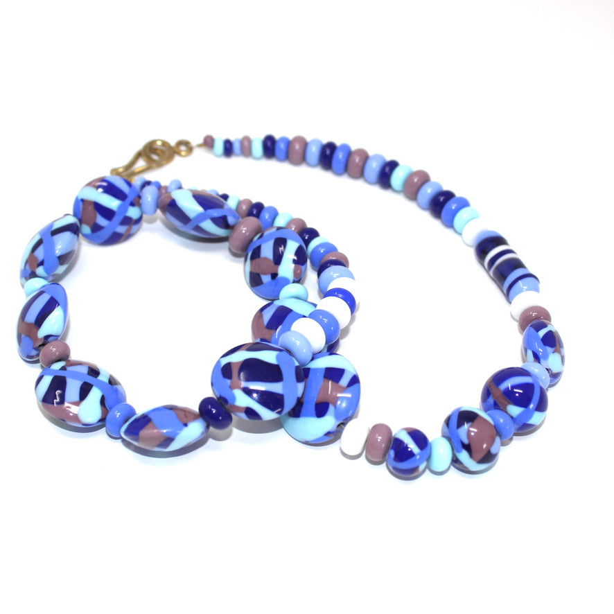 Terre Céleste Azurée - Labelle Ikeya Création Originale - Collier