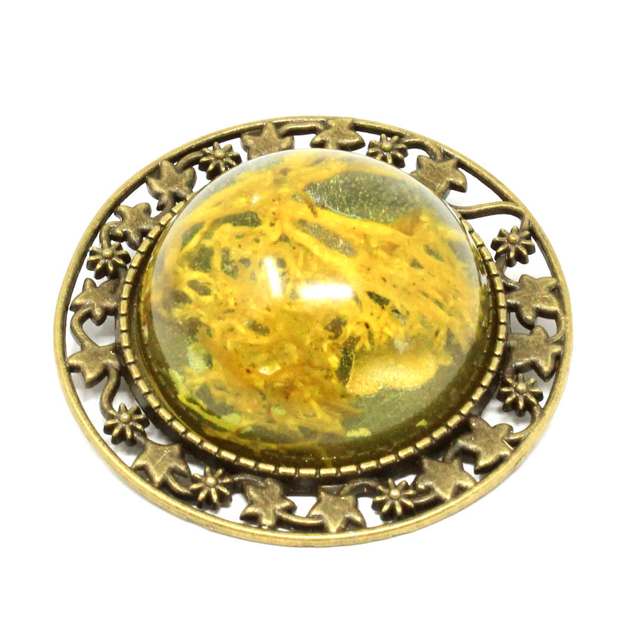 Lichen Jaune Broche - Labelle Ikeya Création Originale - Broches