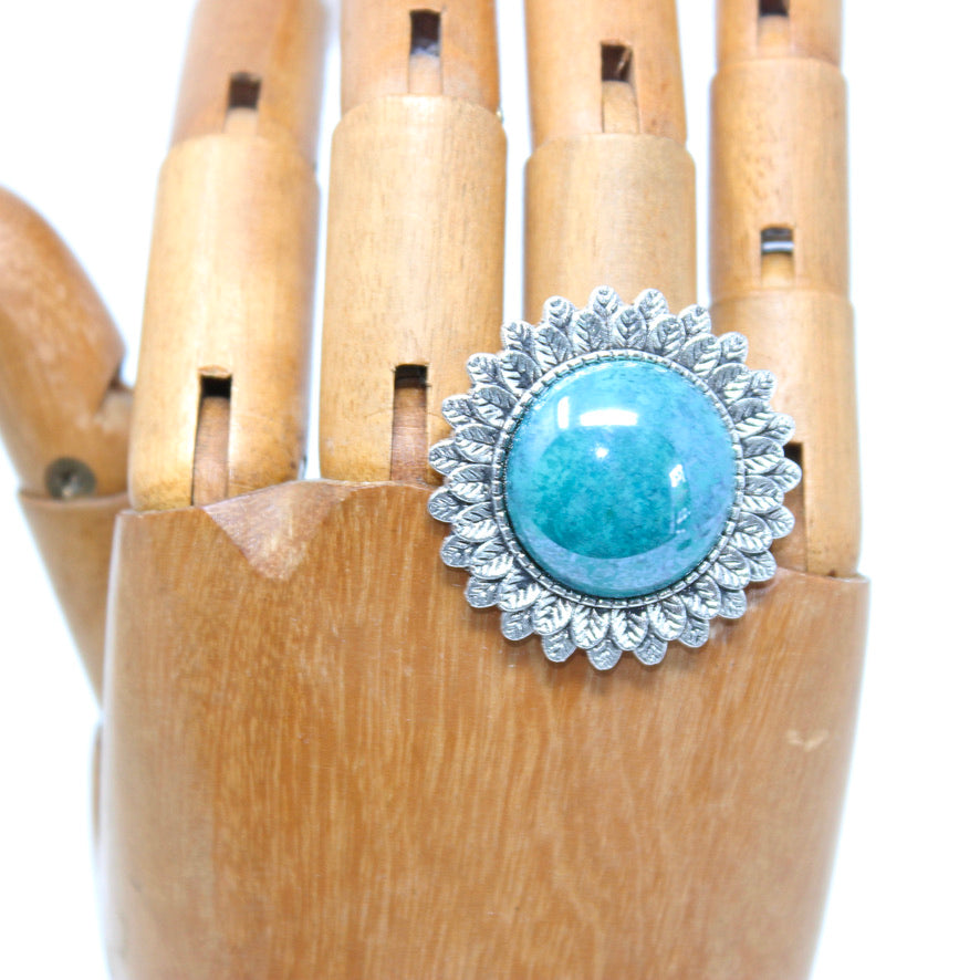 Bague Minérale Turquoise - Labelle Ikeya Création Originale - Bague