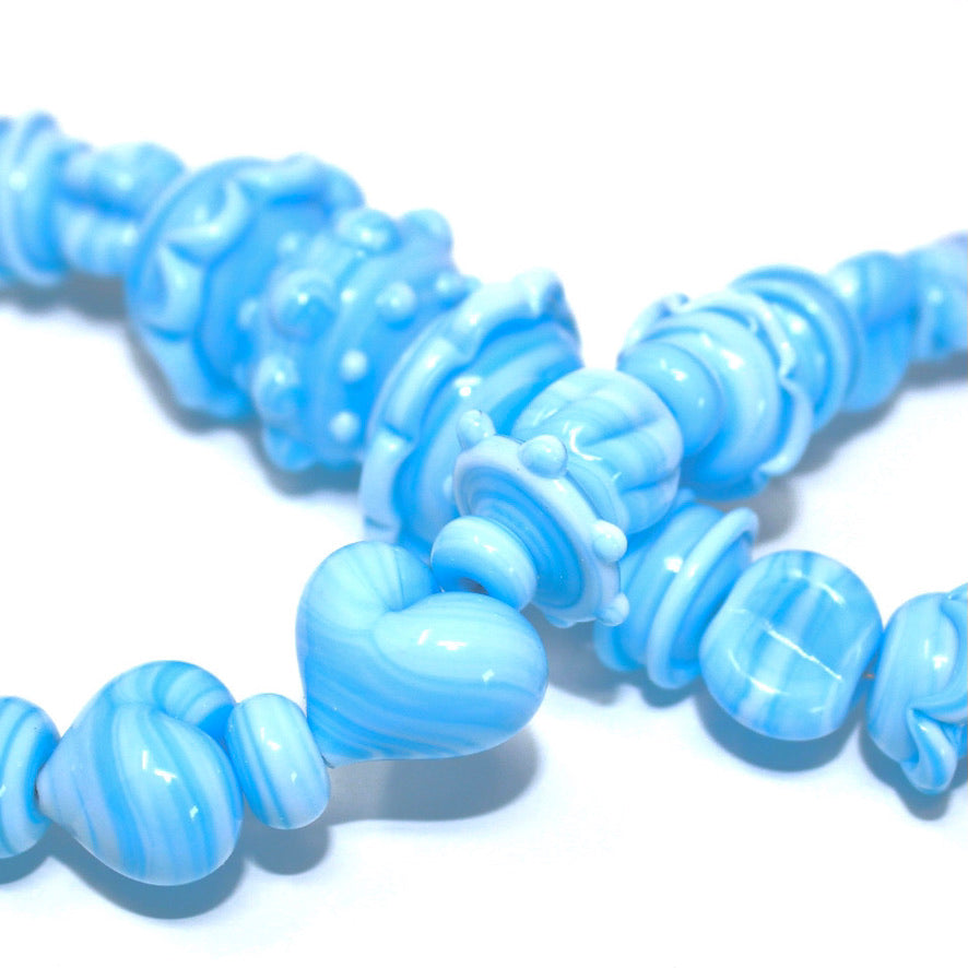 Paros Uni Vers L'Uni Bleu Ciel Prestige - Labelle Ikeya Création Originale - Collier