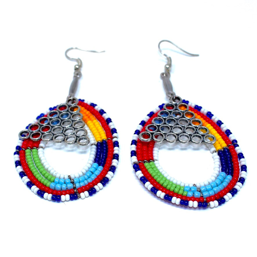 Massai Color - Labelle Ikeya Création Originale - Boucles d'oreilles