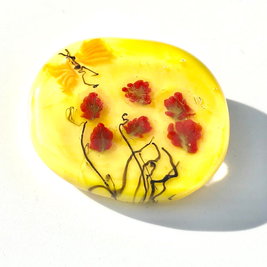 Potentille Broche Murano - Labelle Ikeya Création Originale - Broches