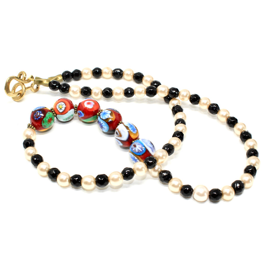 Collier Murines Murano Jazzy Color - Labelle Ikeya Création Originale - Collier