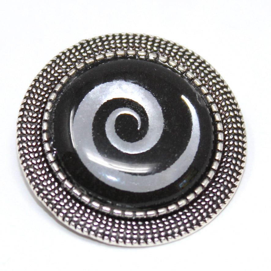 Broche Pin's Me Up Spirou Spirale Spy - Labelle Ikeya Création Originale - Broches