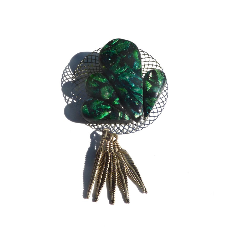 Forêt Tropicale Broche - Labelle Ikeya Création Originale - Broches