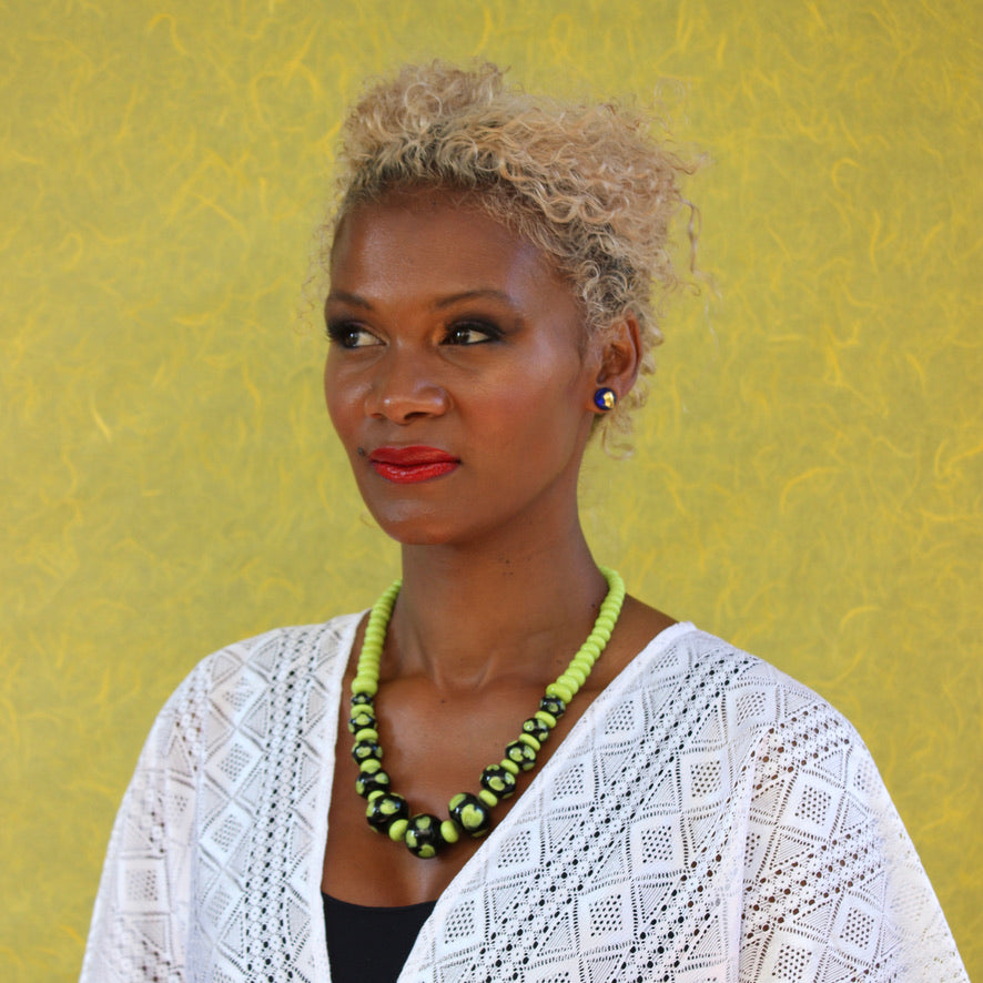 Atout Coeur Vert - Labelle Ikeya Création Originale - Collier