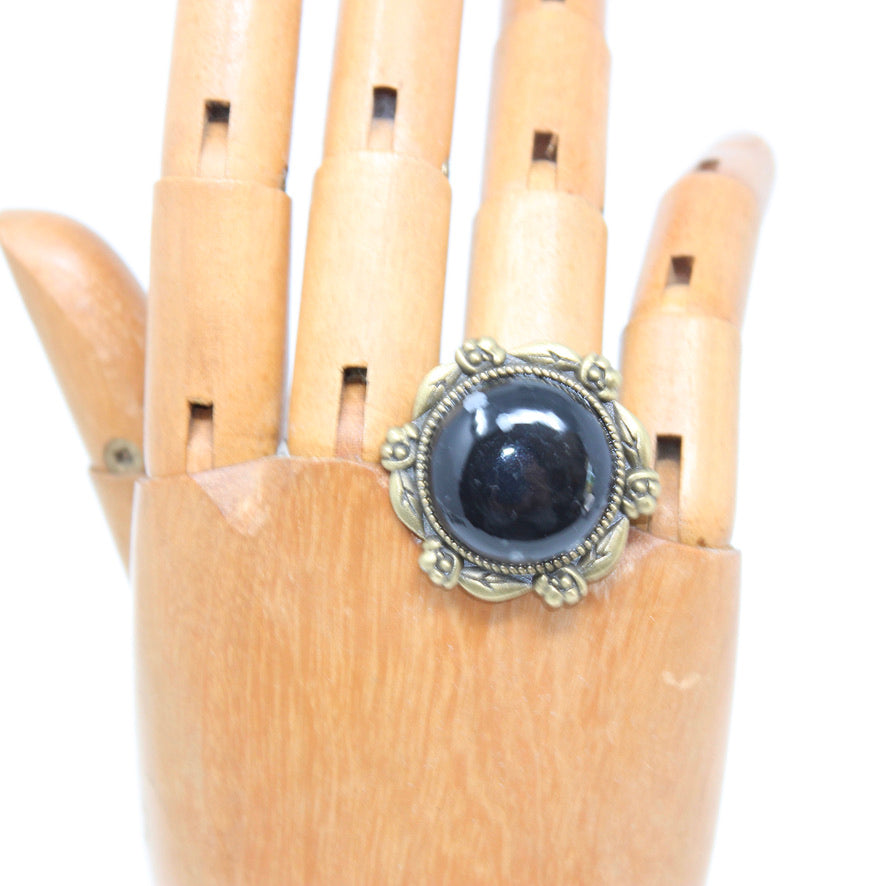 Bague Minérale Onyx - Labelle Ikeya Création Originale - Bague