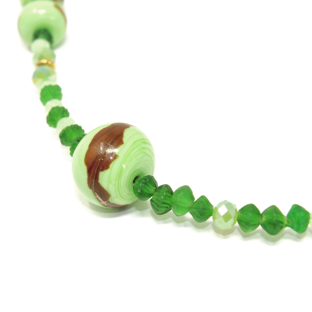 Murano Sautoir PaulaVerde - Labelle Ikeya Création Originale - Sautoir