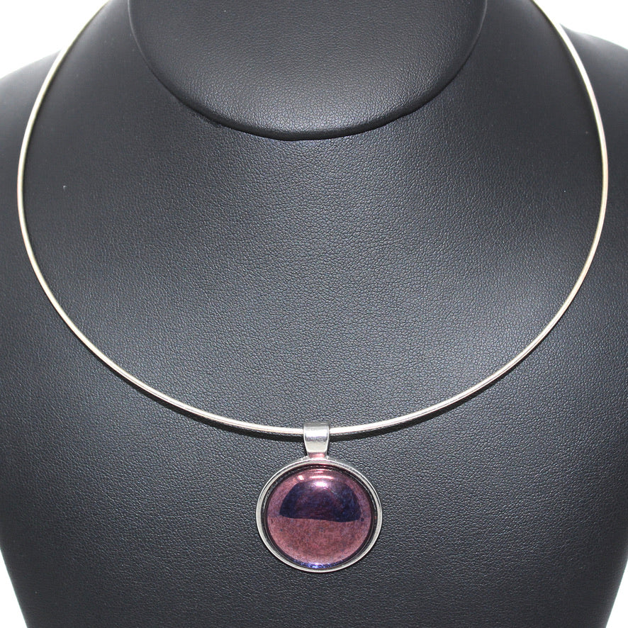 Cristal de Bohème Violine Dorée - Labelle Ikeya Création Originale - Parure